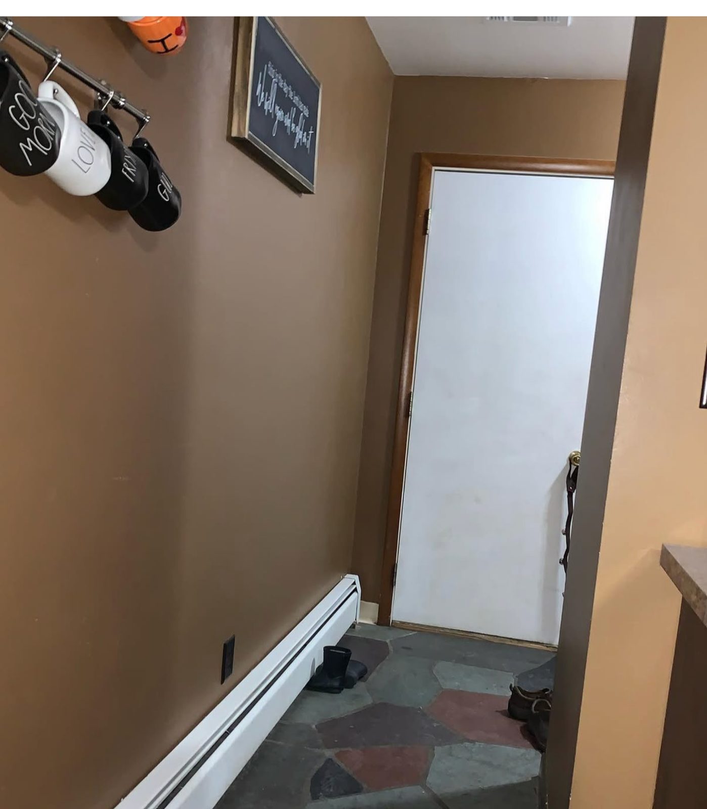 Additional before entry view of Grand Rapids breezeway remodel
