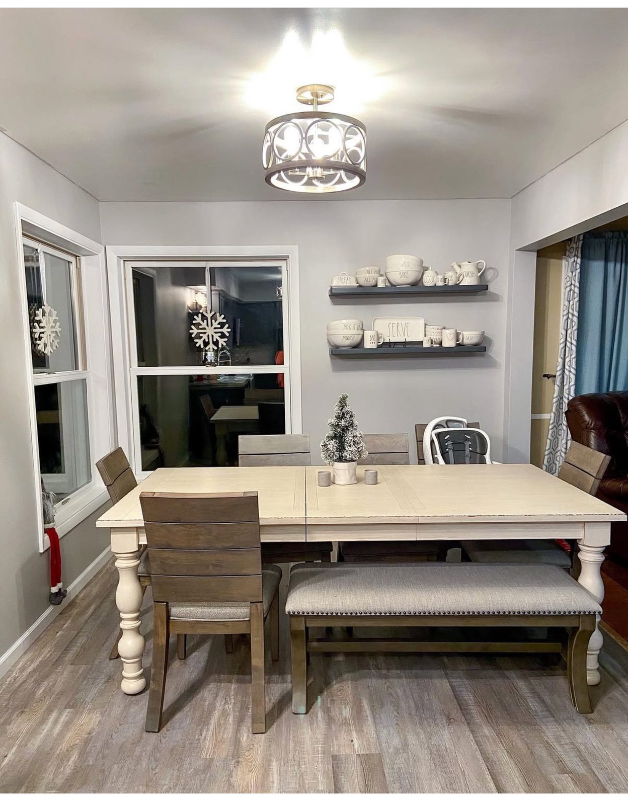 Finished second kitchen remodel in Grand Rapids with dining space and new paint